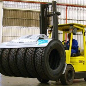 Tyre clamp attachment Heli forklift