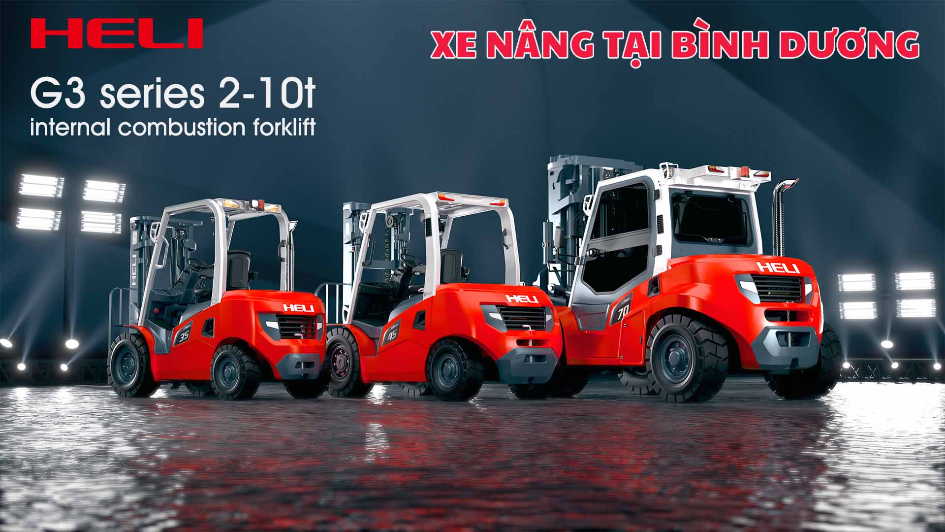 Xe nâng Heli tại Bình Dương