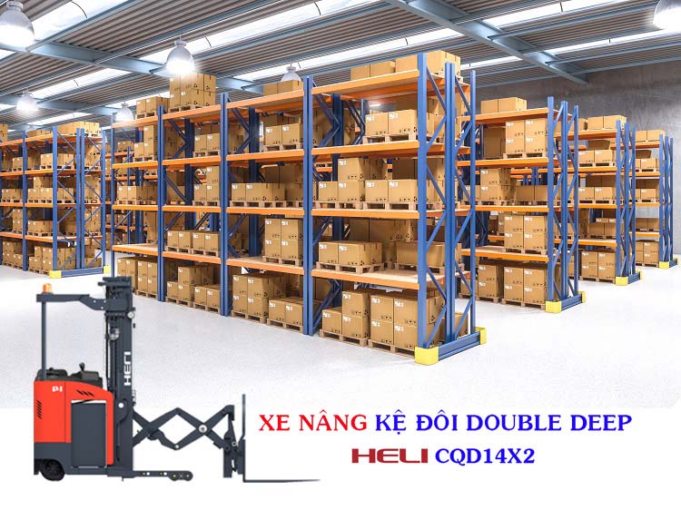 Xe nâng điện kệ Double Deep