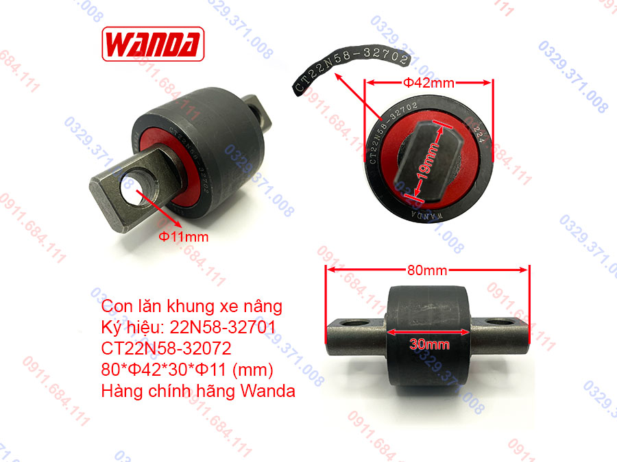 Bạc Đạn Xe Nâng 22N58-32071 Wanda