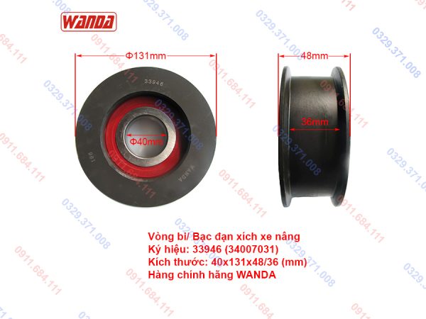 Bạc Đạn Xích Xe Nâng 33946 (34007031)