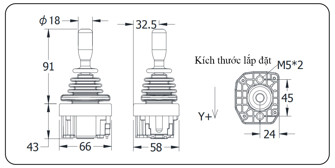 Thông Số Kỹ Thuật Tay Cần YJ500b