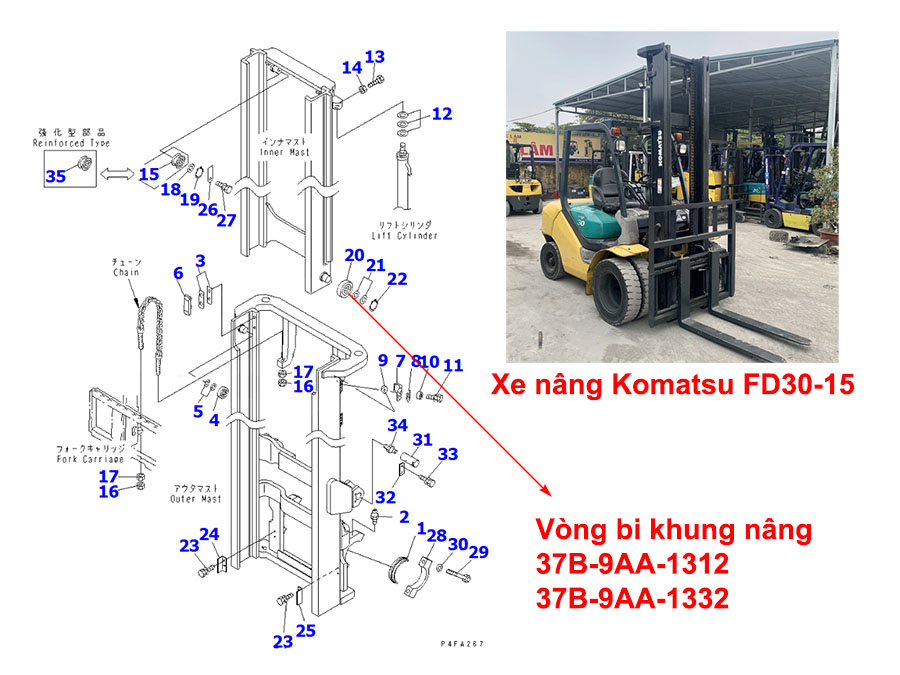 37B-9AA-1312 Komatsu FD30-15