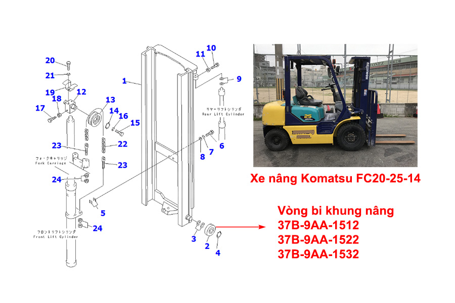 37B-9AA-1512 Komatsu