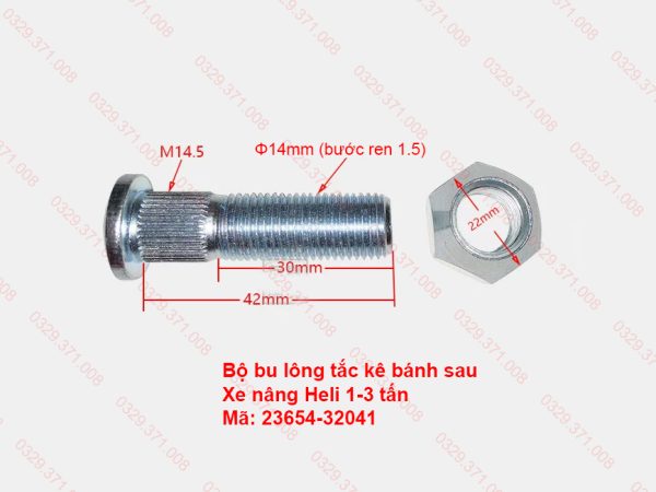 Tắc Kê Bánh Sau Xe Nâng Heli 23654-32041