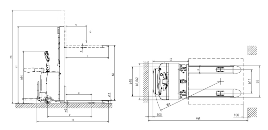 Bản Vẽ Xe Nâng CDD15J-RE