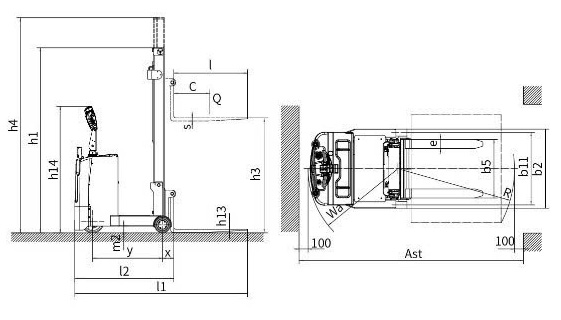 Bản Vẽ Xe Nâng CPD05/07-J