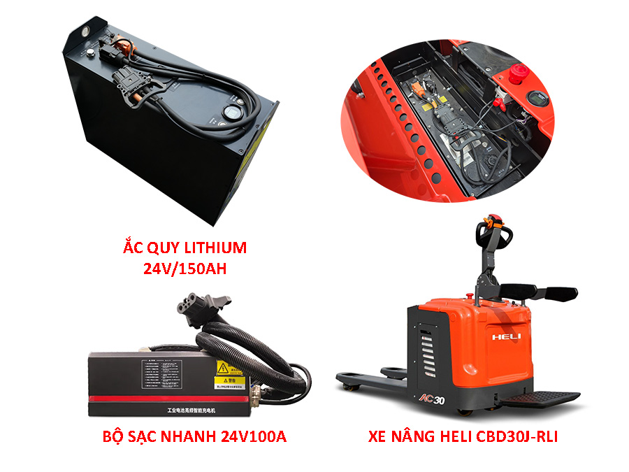 Bộ Sạc Nhanh Xe Nâng Pin Lithium CBD30J-RLI