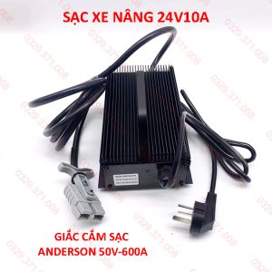 Sạc Xe Nâng 24V10A Giắc 50A600V