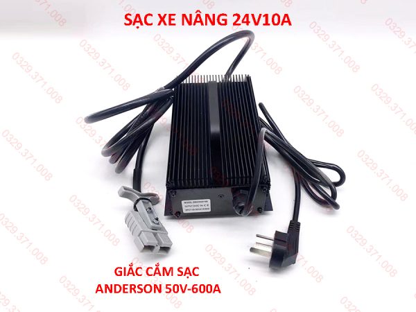 Sạc Xe Nâng 24V10A Giắc 50A600V