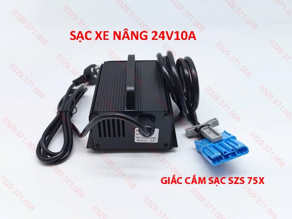 Sạc Xe Nâng 24V10A Giắc SZS 75X
