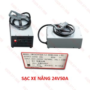 Sạc Xe Nâng 24V50A Cho Pin Lithium