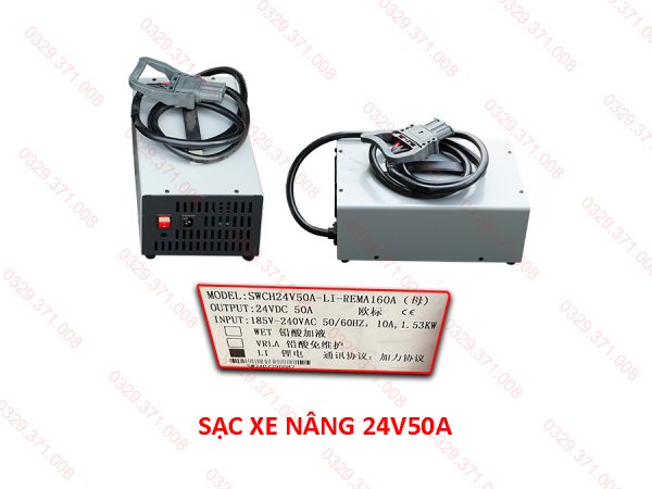 Sạc Xe Nâng 24V50A Cho Pin Lithium