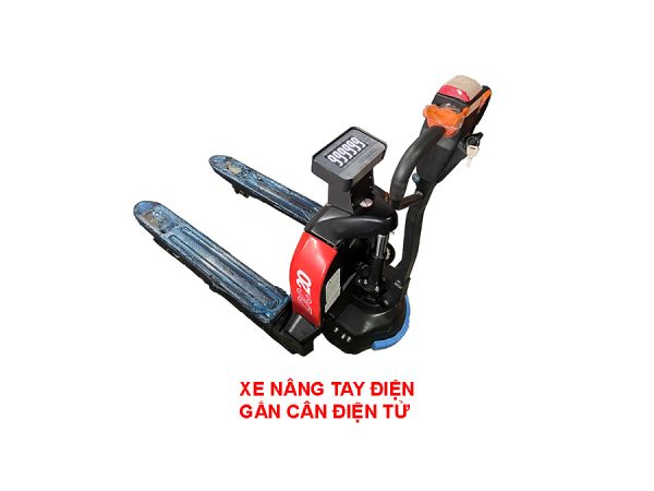 Xe Nâng Tay điện Gắn Cân