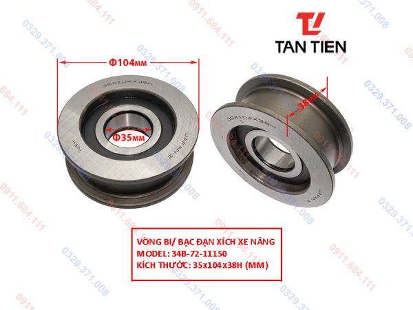 Bạc đạn Xích 34B-72-11150