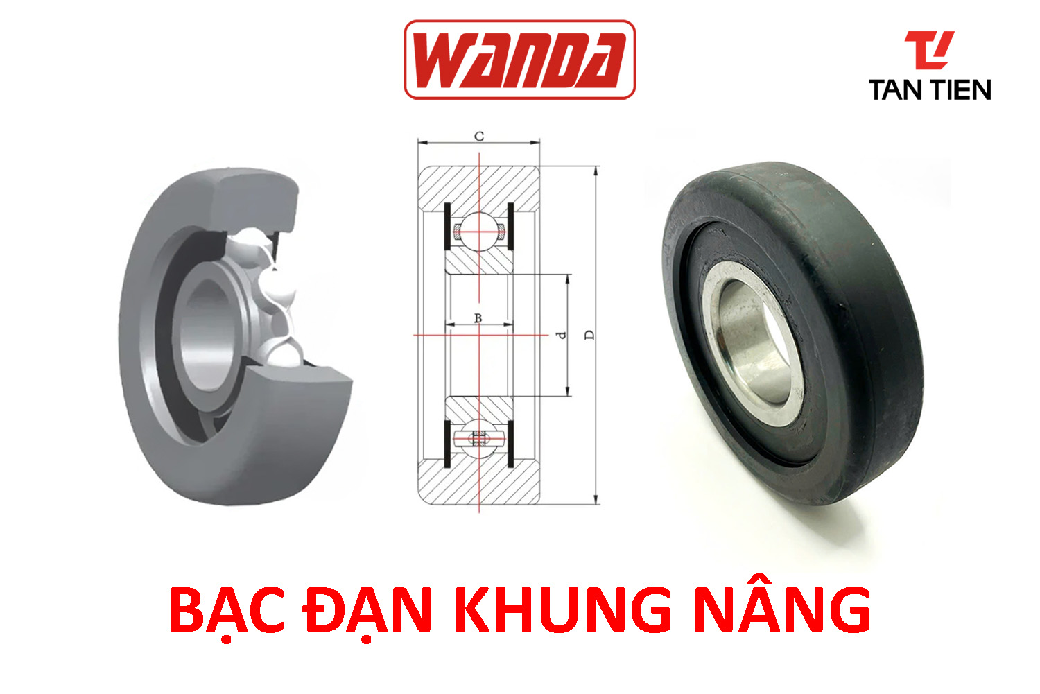 Bạc đạn Khung Nâng Wanda