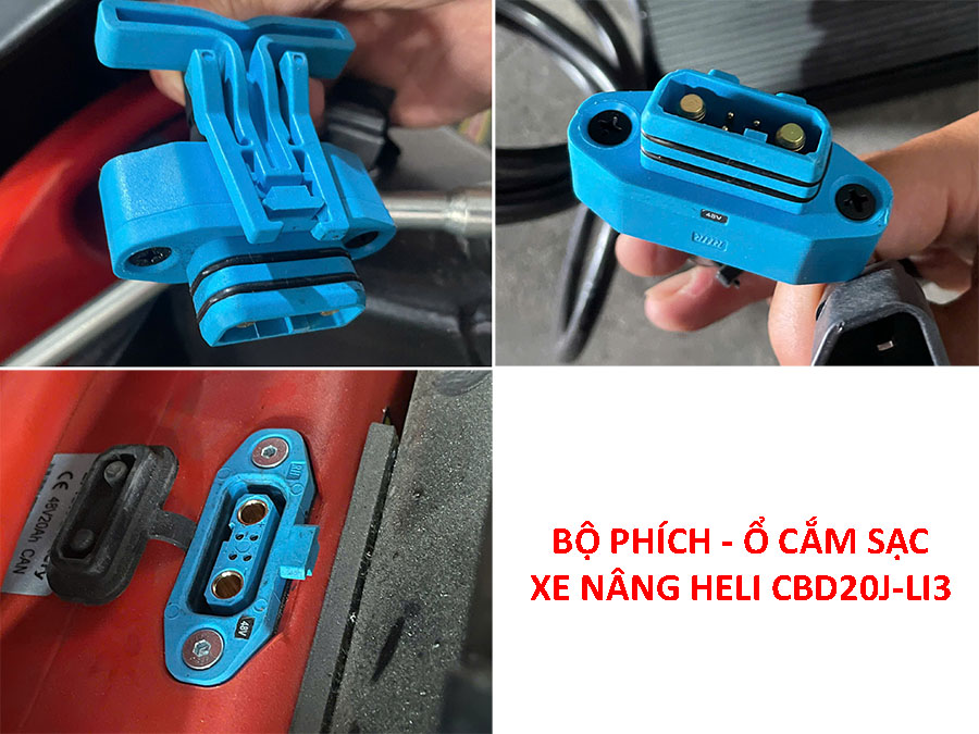 Bộ Phích Và ổ Cắm Sạc Heli CBD20J-LI3
