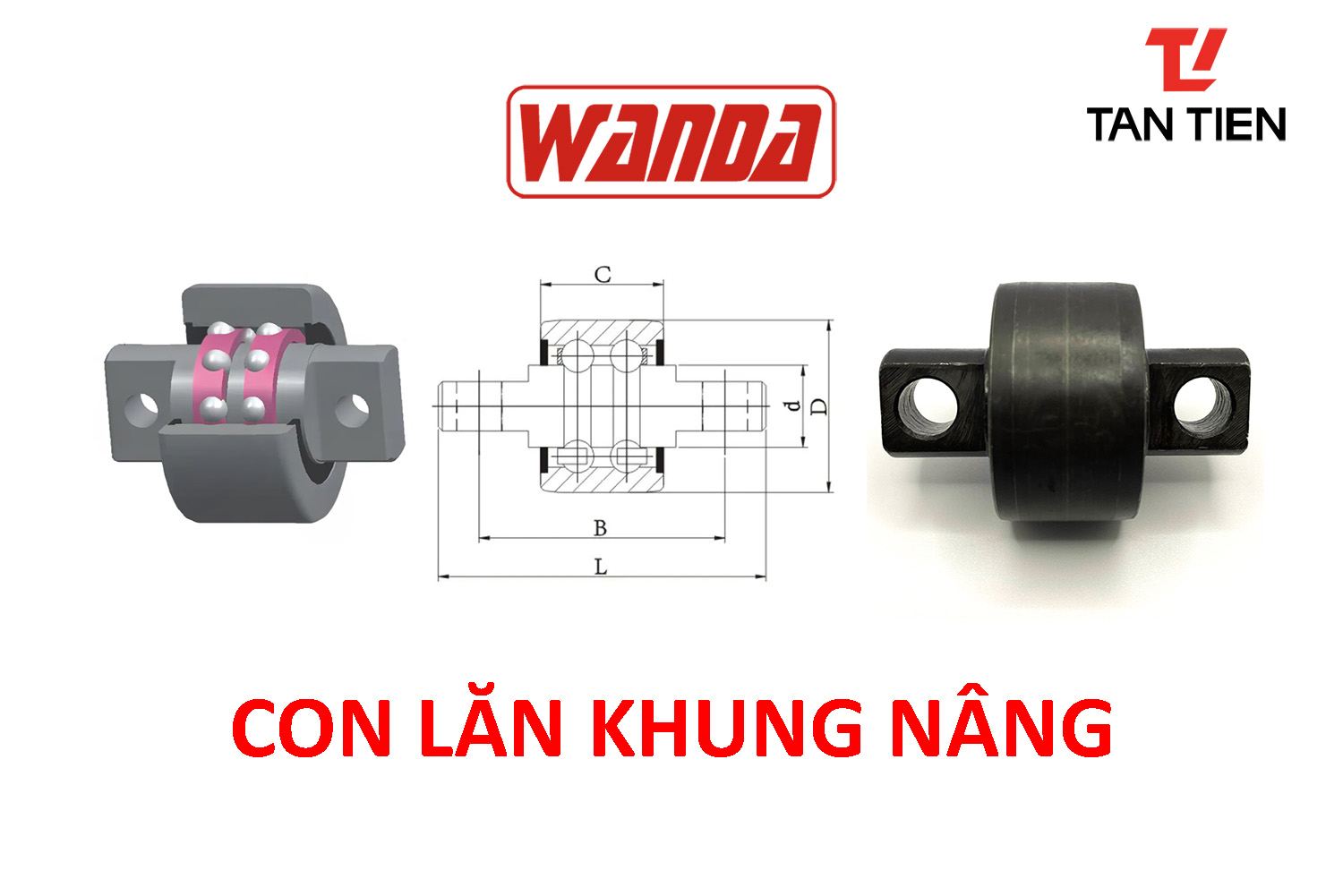 Con Lăn Khung Nâng Wanda