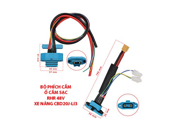 Giắc Cắm Sạc RHR 48V