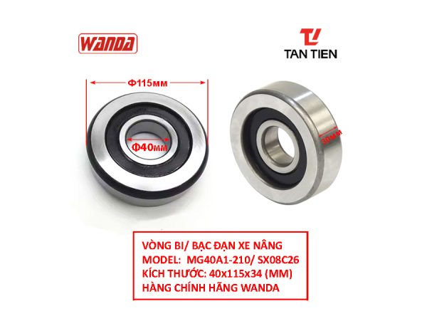 Vòng Bi Xe Nâng 40x115x30