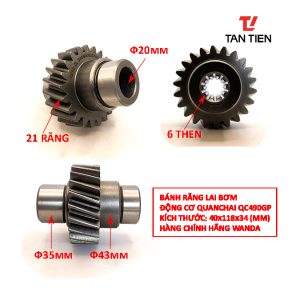 Bánh Răng Lai Bơm Động Cơ Quanchai QC490
