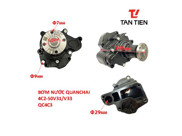 Bơm Nước Động Cơ Quanchai 4C2-50V31