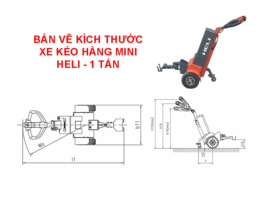 Kích Thước Xe Kéo Hàng Mini