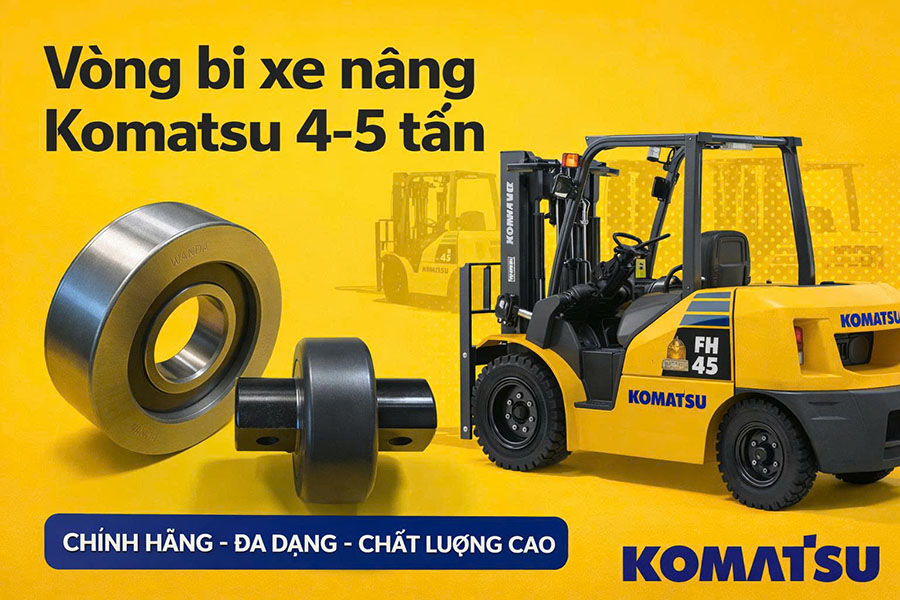 Vòng bi khung nâng MG55A1-11 (55x148x45) 6 Vòng Bi Xe Nâng Komatsu 4-5 Tấn