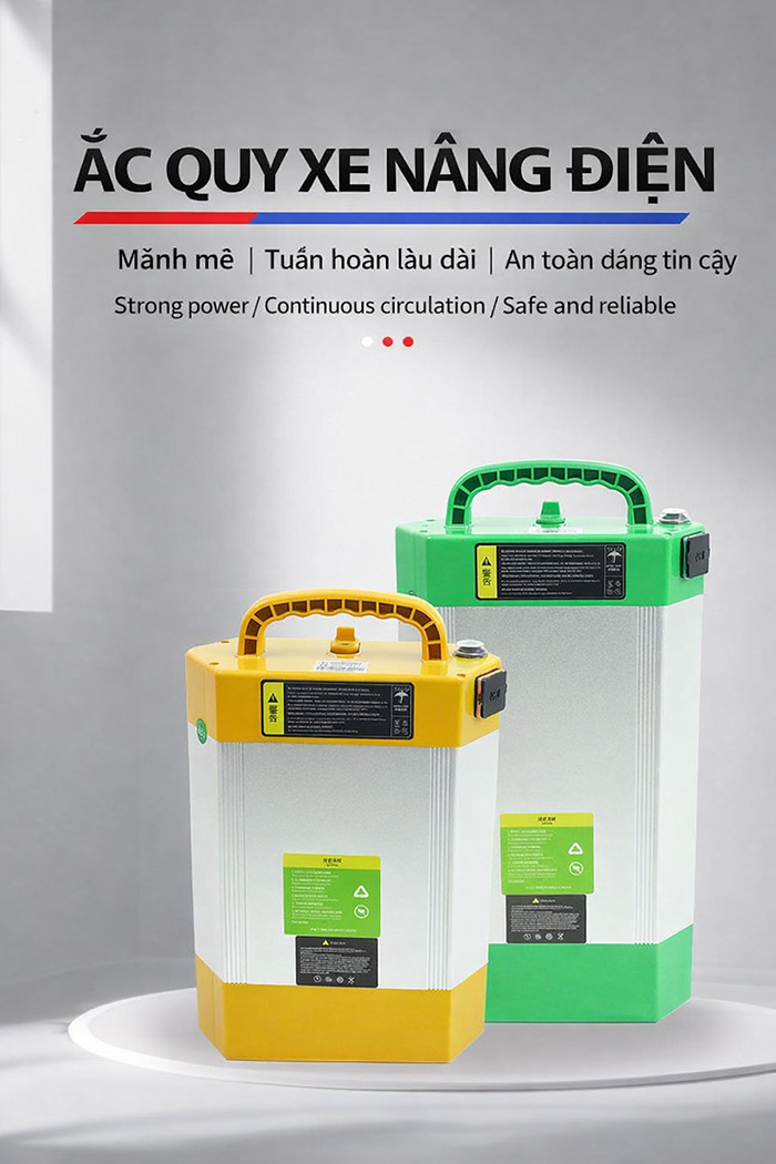 Ắc quy xe nâng Heli CBD20J-LI2 (48V20Ah) 6 Ắc Quy Xe Nâng Heli CBD20J-Li2