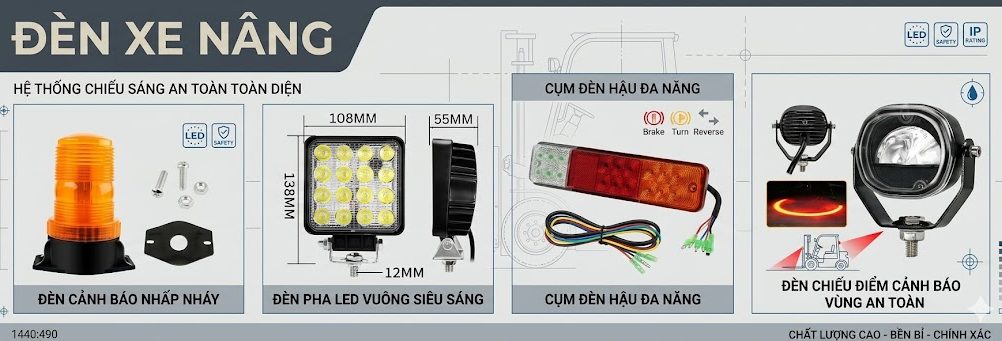 Banner Đèn Xe Nâng Banner Đèn Xe Nâng