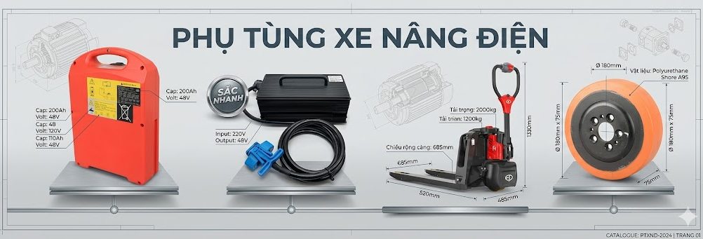 Banner Phụ Tùng Xe Nâng điện Banner Phụ Tùng Xe Nâng điện