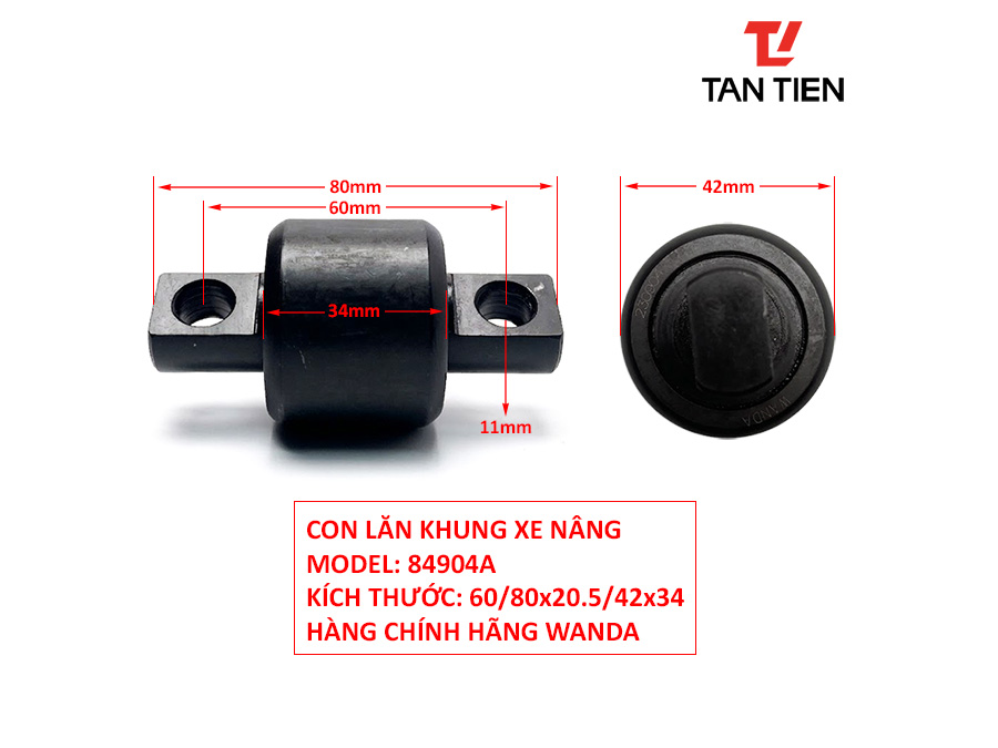 Con Lăn Khung Xe Nâng 84904A Con Lăn Khung Xe Nâng 84904A