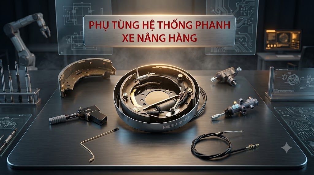 Xe nâng dầu 3.5 tấn H3 series 30 Hệ Thống Phanh Xe Nâng
