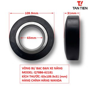 Vòng bi xe nâng Q78B6-62181