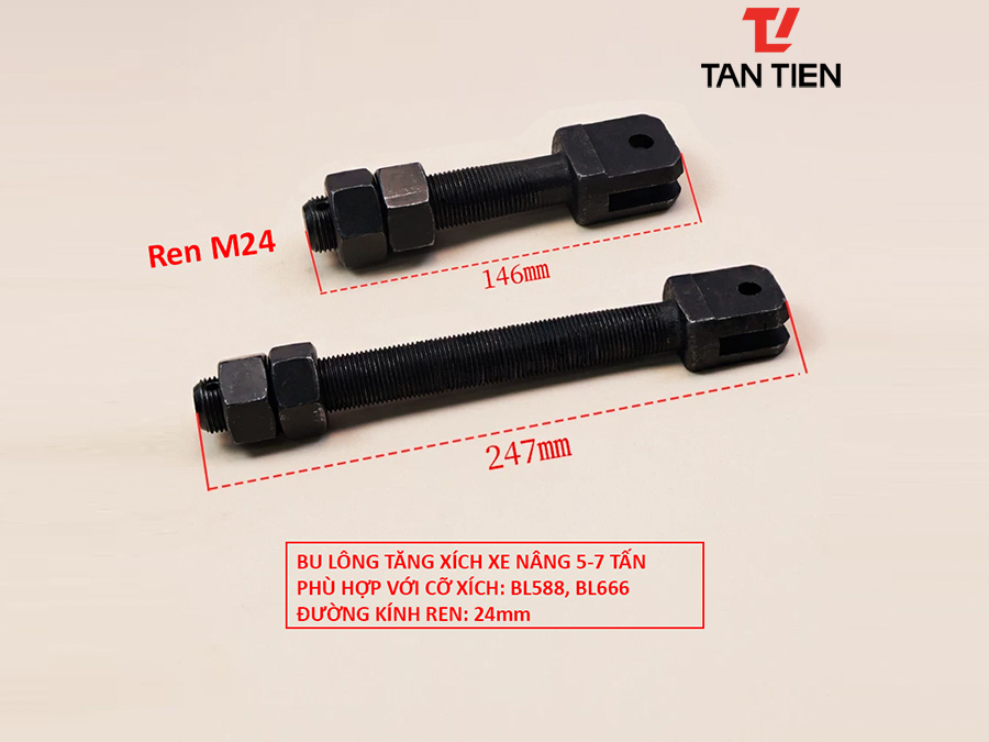 Bu lông tăng xích xe nâng 5-7 Tấn Bu lông tăng xích xe nâng 5-7 Tấn